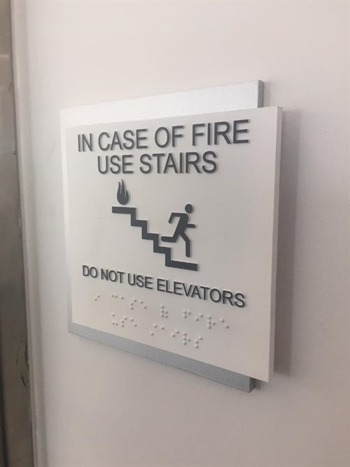 IN CASE OF FIRE 1